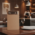 Wooden Bill Presenter Clipboard for Restaurants