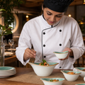 Alumina Bowls 130mm Aqua Vitrified Ceramic for Casual Dining (Pack of 12)