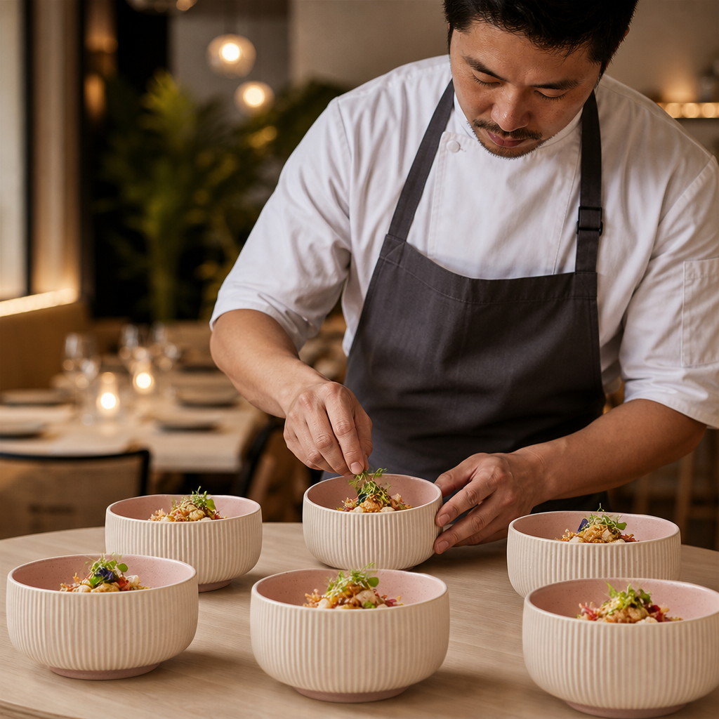 Deep Bowls 150mm Stoneware for Modern Dining (Pack of 6)