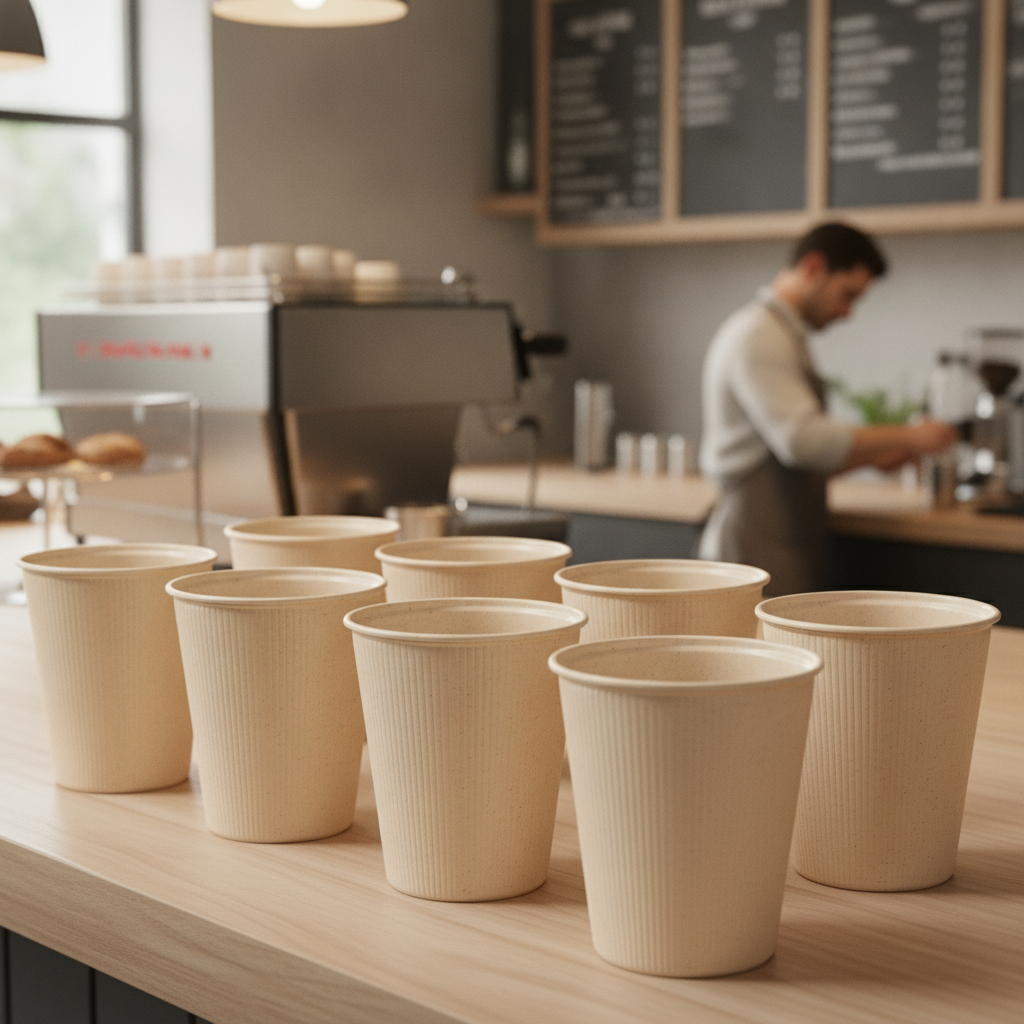 Polypropylene Beige Zero Waste Cups 250ml for Takeaway Use (Pack of 264)
