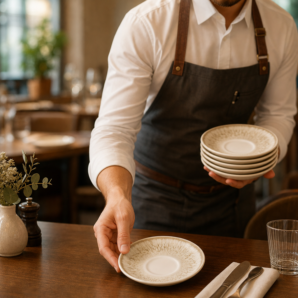 Saucers 118mm Vitrified Ceramic for Dining Experience (Pack of 12)