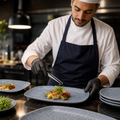 Rectangular Plates Blue Porcelain for Catering & Hospitality (Pack of 12)