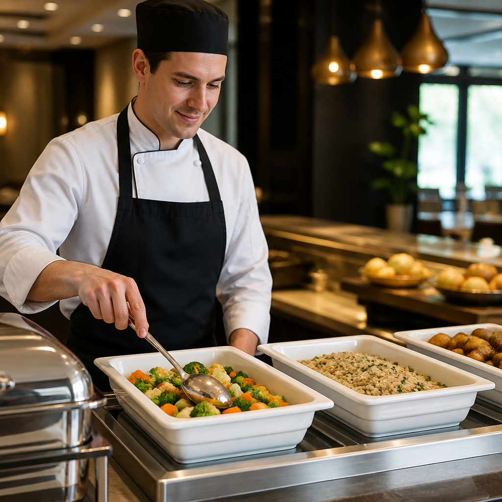 Porcelain Half Size Gastronorm 100mm for Buffets