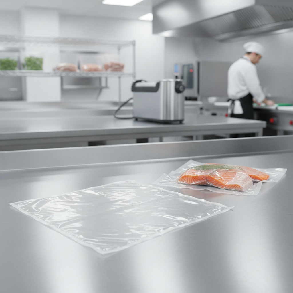 Polyethylene Vacuum Pack Bags 300mm for Professional Kitchens