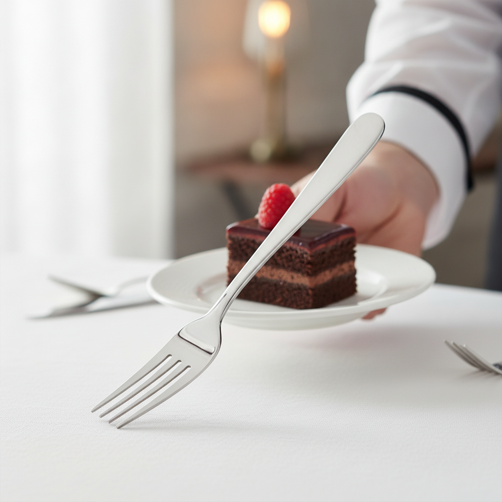 Stainless Steel Dessert Forks for Restaurants & Catering (Pack of 12)