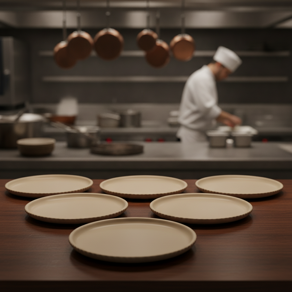 Porcelain Plates 140mm for Food Presentation (Pack of 6)