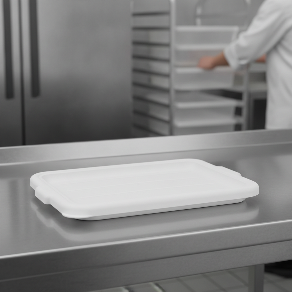 Plastic Food Storage Box Lid 32L for Commercial Kitchens