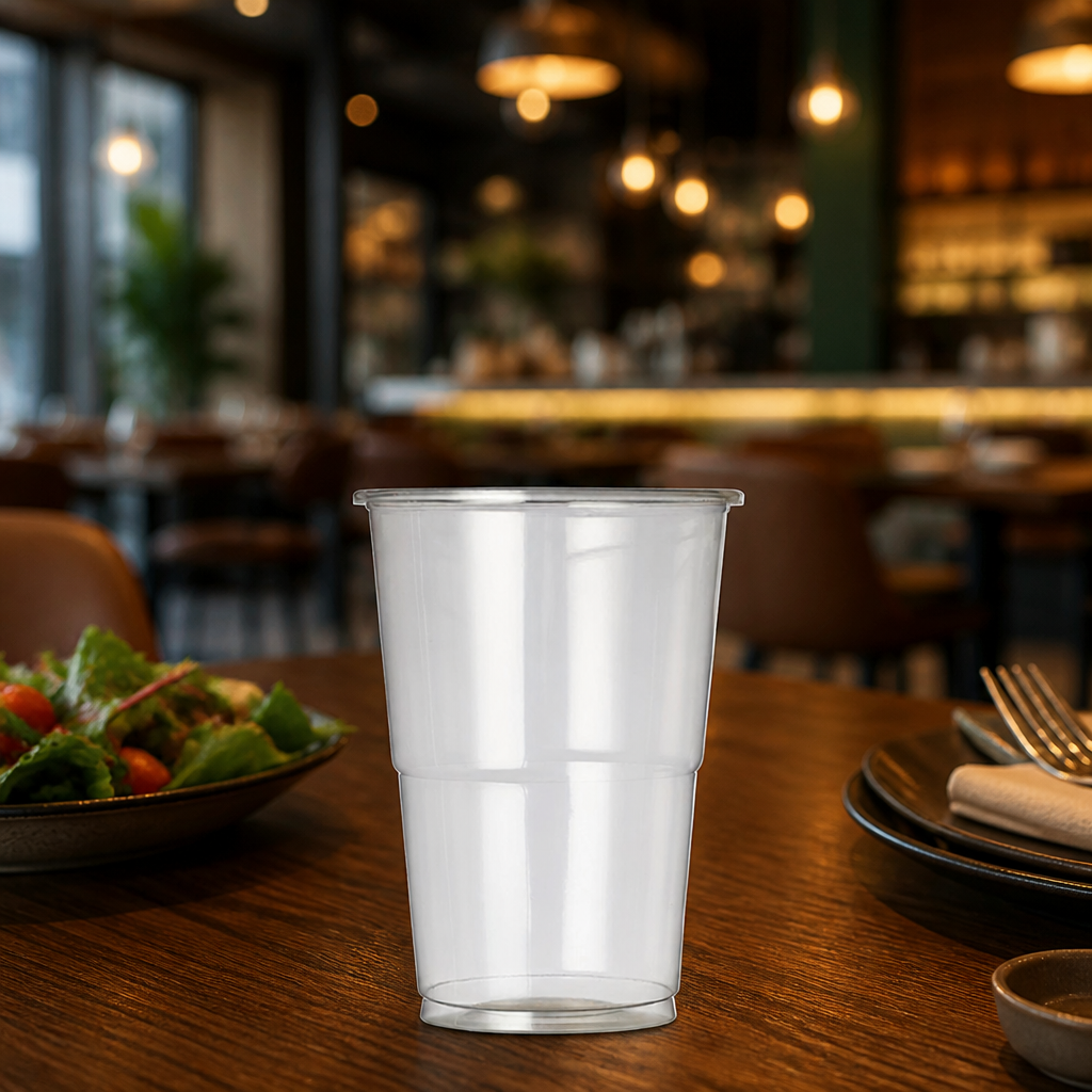 Clear rPET Half Pint Cups 280ml for Events & Gatherings (Pack of 1000)