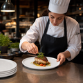 Flat Plates 250mm Vitrified Stoneware for Professional Kitchens (Pack of 6)