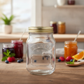 Glass Screw Top Preserve Jar 500ml for Home & Kitchen