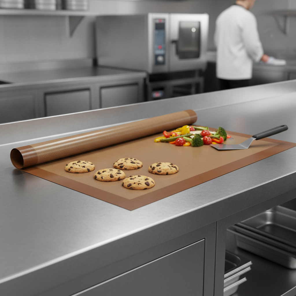 PTFE Non-Stick Reusable Baking Sheet 600x400mm for Baking