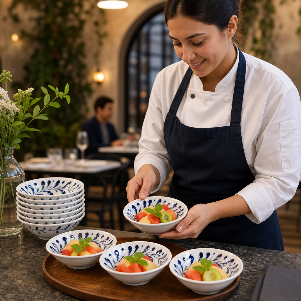 Alumina Fruit Bowls 135mm Vitrified Ceramic for Al Dining (Pack of 12)