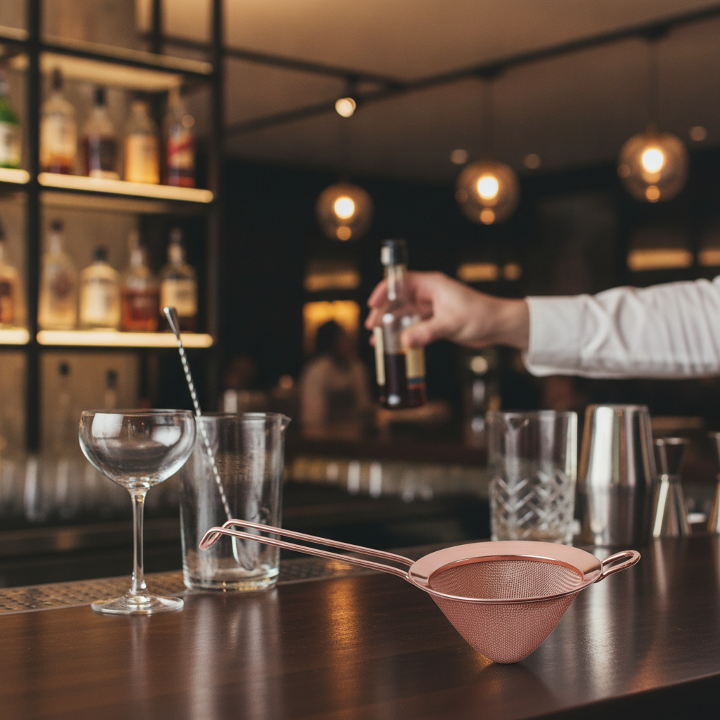 Stainless Steel Fine Mesh Strainer 213mm for Cocktails