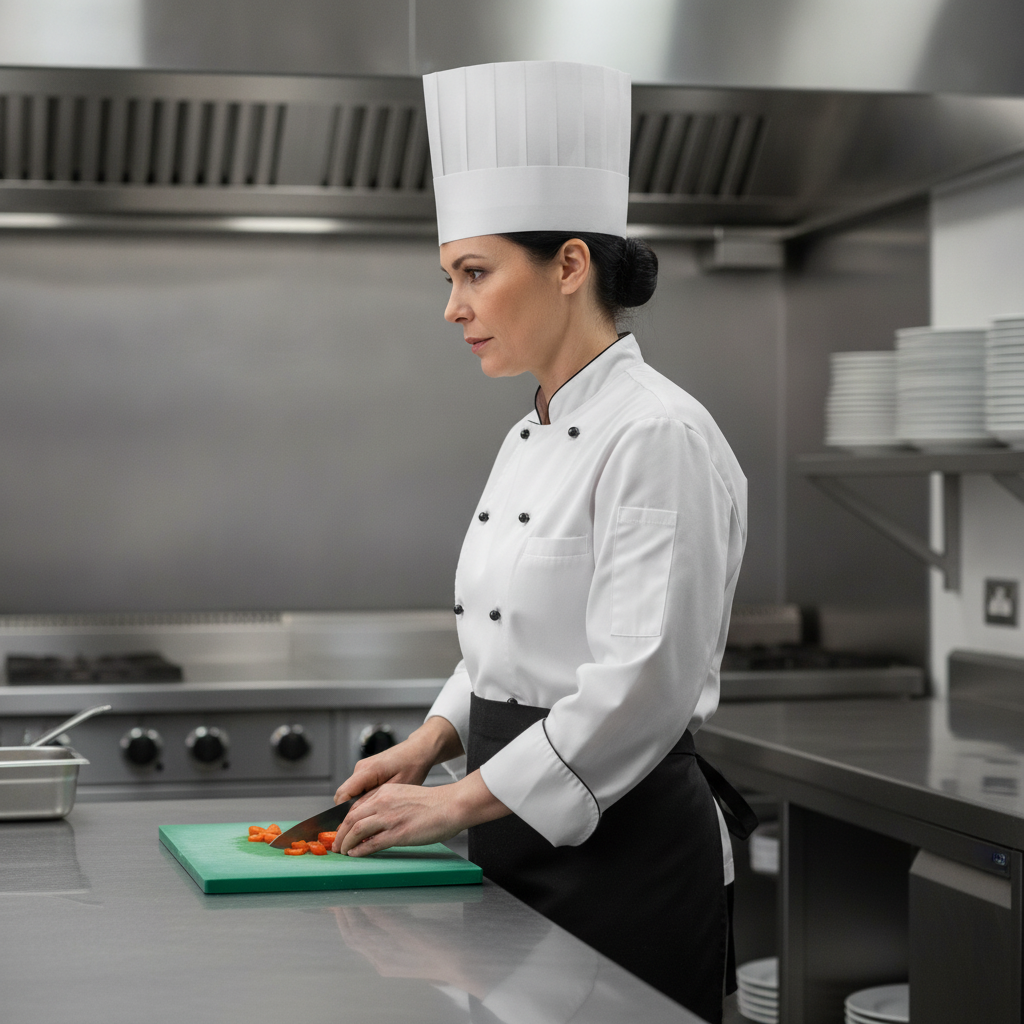 White Paper Chef Hat for Clean and Sanitary Kitchens (Pack of 250)