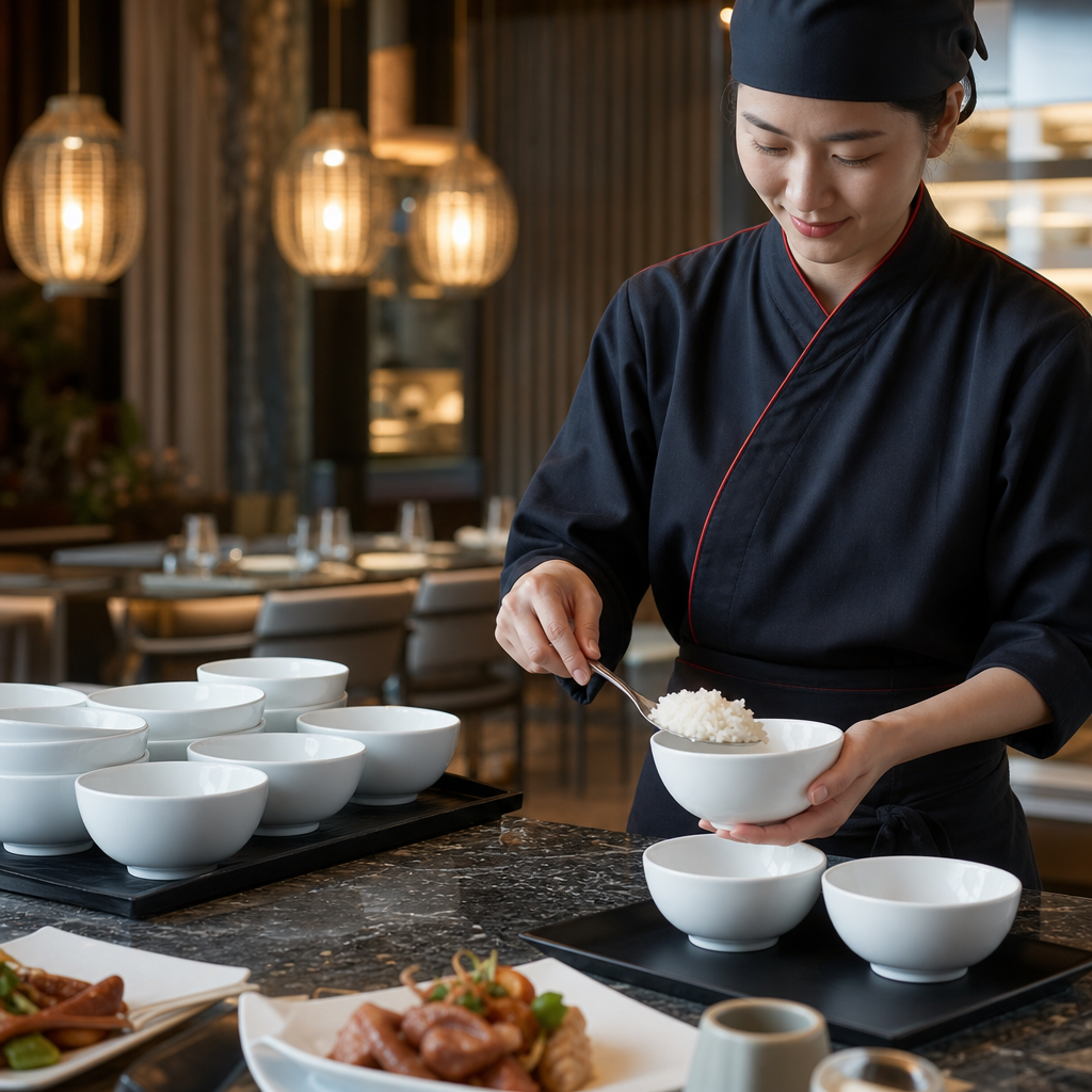 Rice Bowls 290ml Porcelain for Catering Environments (Pack of 36)