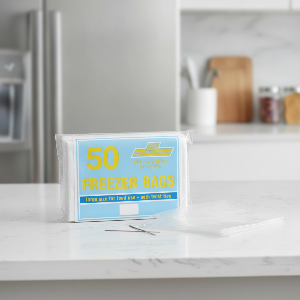 Large Freezer Bags 305x460mm for Food Storage (Pack of 50)