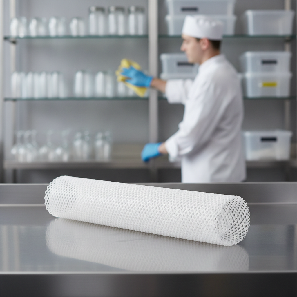 Clear Plastic Shelf Liner 610mm x 10000mm for Glass Storage