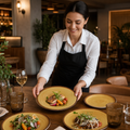 Walled Plates 210mm Mustard Vitrified Porcelain for Dining Experiences (Pack of 6)
