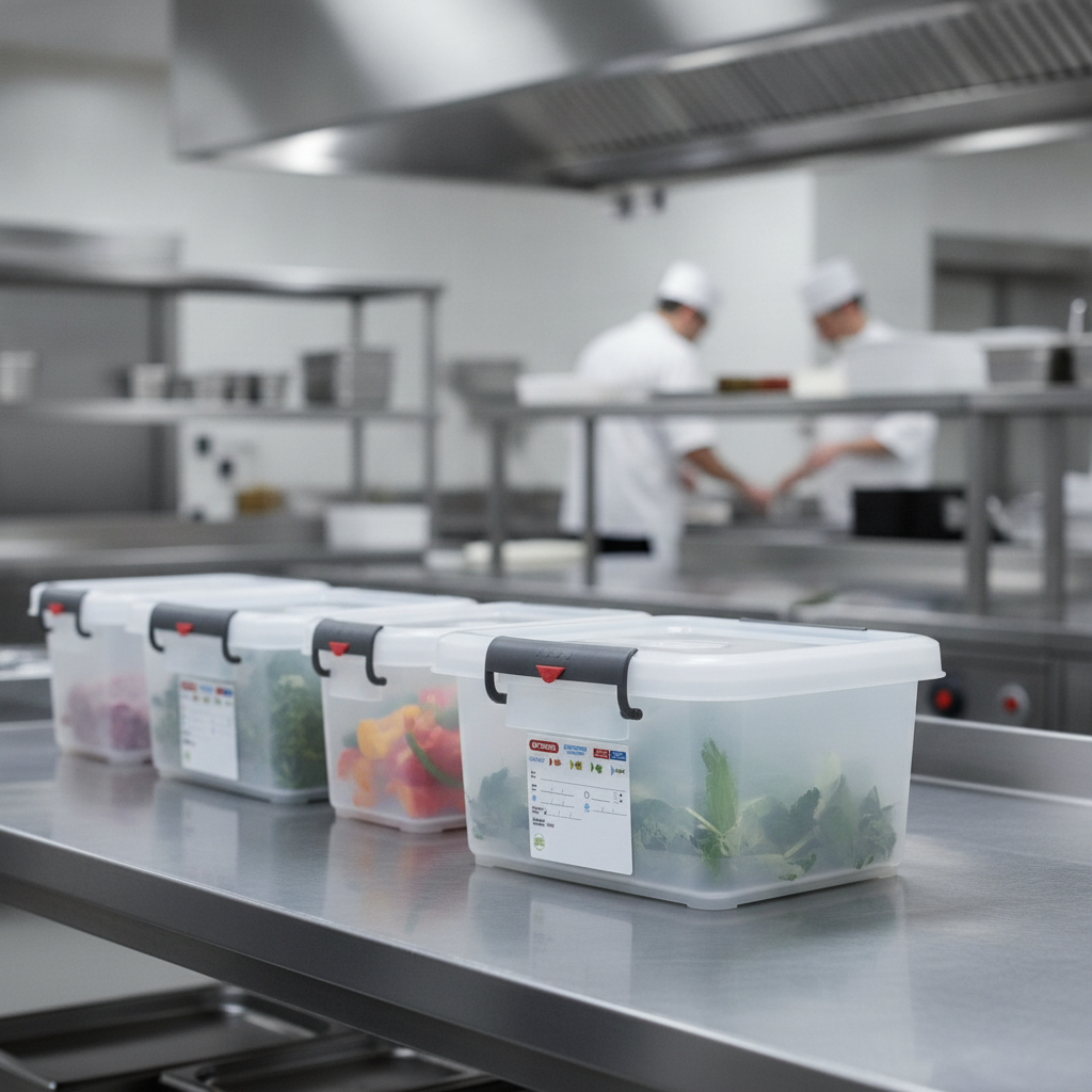 Polypropylene Food Storage Container 30-40L for Food Preservation