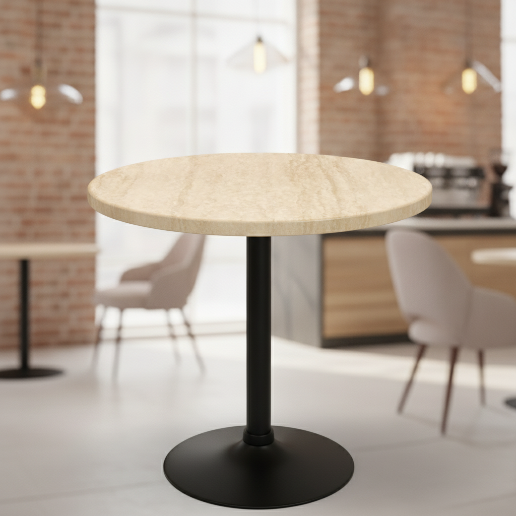 High Density Woodchip Round Table Top 800mm for Cafés & Restaurants