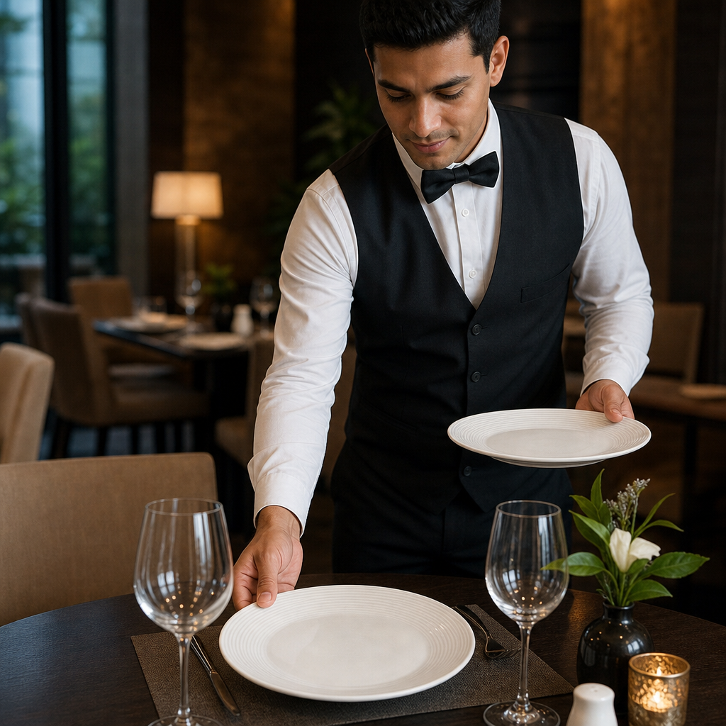 Coupe Plates 230mm Porcelain for Casual Dining (Pack of 12)