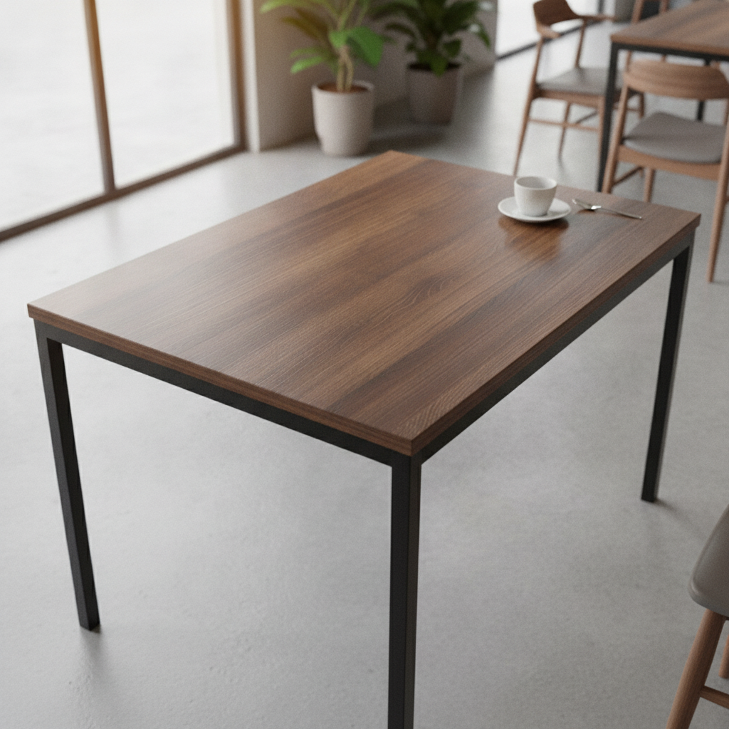 High Density Woodchip Rectangular Table Top 1100x700mm for Indoor Use
