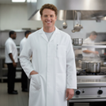Cotton & Recycled Polyester Unisex Lab Coat for Professionals