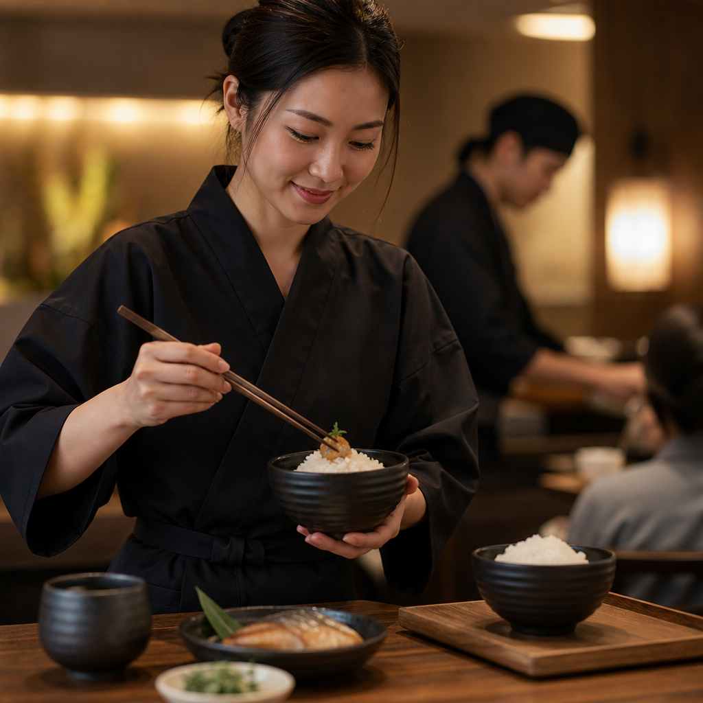 Rice Bowls 240ml Stoneware for Rustic Dining (Pack of 6)