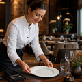 Plates 250mm Porcelain for Fine Dining (Pack of 24)