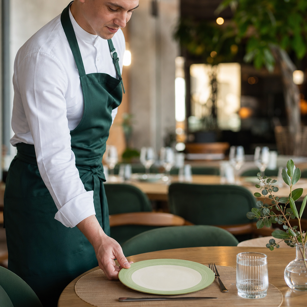 Slimline Plates 255mm Porcelain for Restaurants & Cafés (Pack of 24)