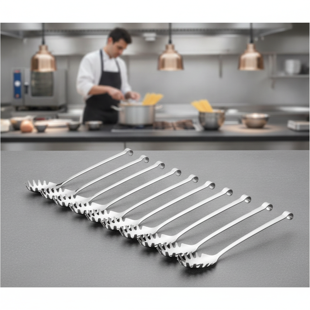 Stainless Steel Spaghetti Spoons 300mm for Buffet Presentation (Pack of 10)