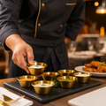 Dip Bowls Finish 40ml Gold Stainless Steel for Serving Sauces (Pack of 6)