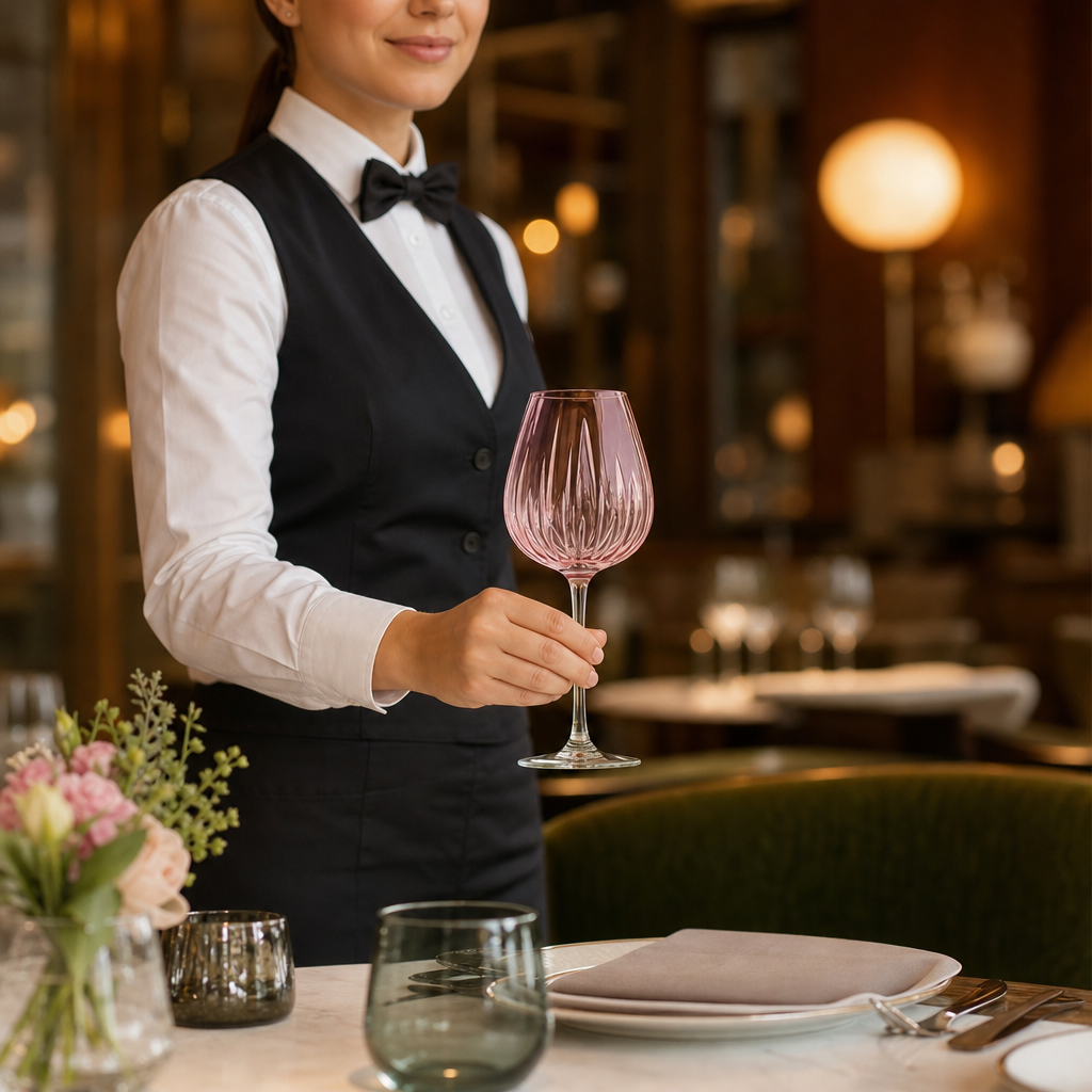 Lead-Free Krysta Crystal Swirly Spring Wine Glasses 470ml for Modern Hospitality (Pack of 8)