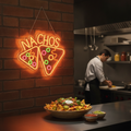 LED Nachos Neon Style Light-up Sign for Restaurants