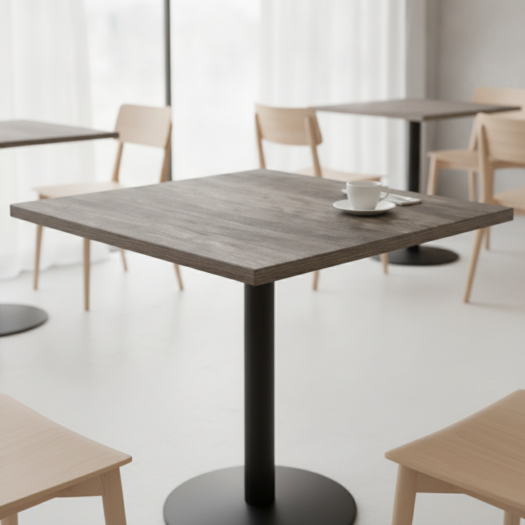 High Density Woodchip Square Table Top 800x800mm for Cafés & Restaurants