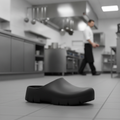 Polyurethane Black Super Birki Clogs for Catering Professionals