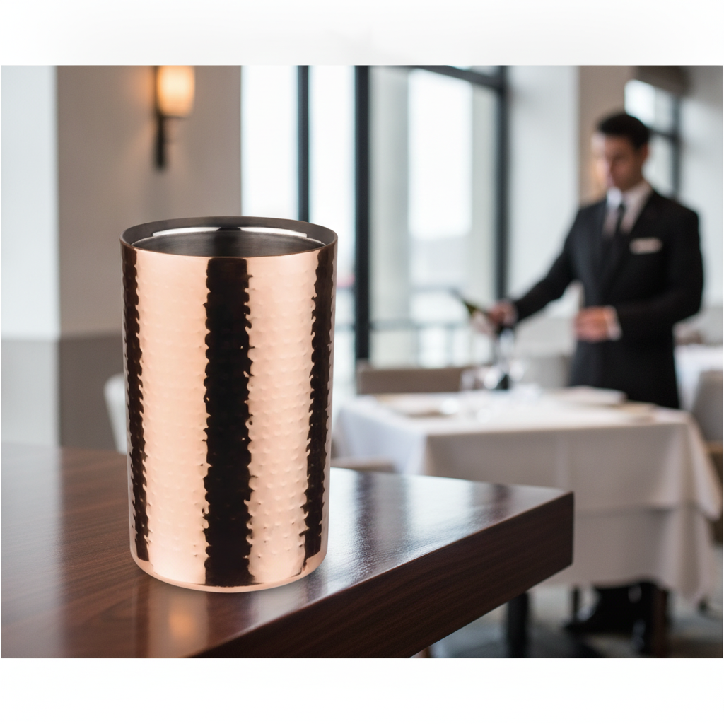 Copper Wine Bucket 1.5L for Entertaining Guests