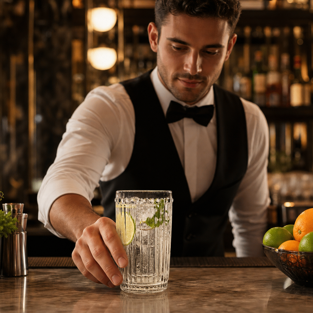 Soda Lime Clear Hi Ball Glass 395ml for Bars & Restaurants (Pack of 6)