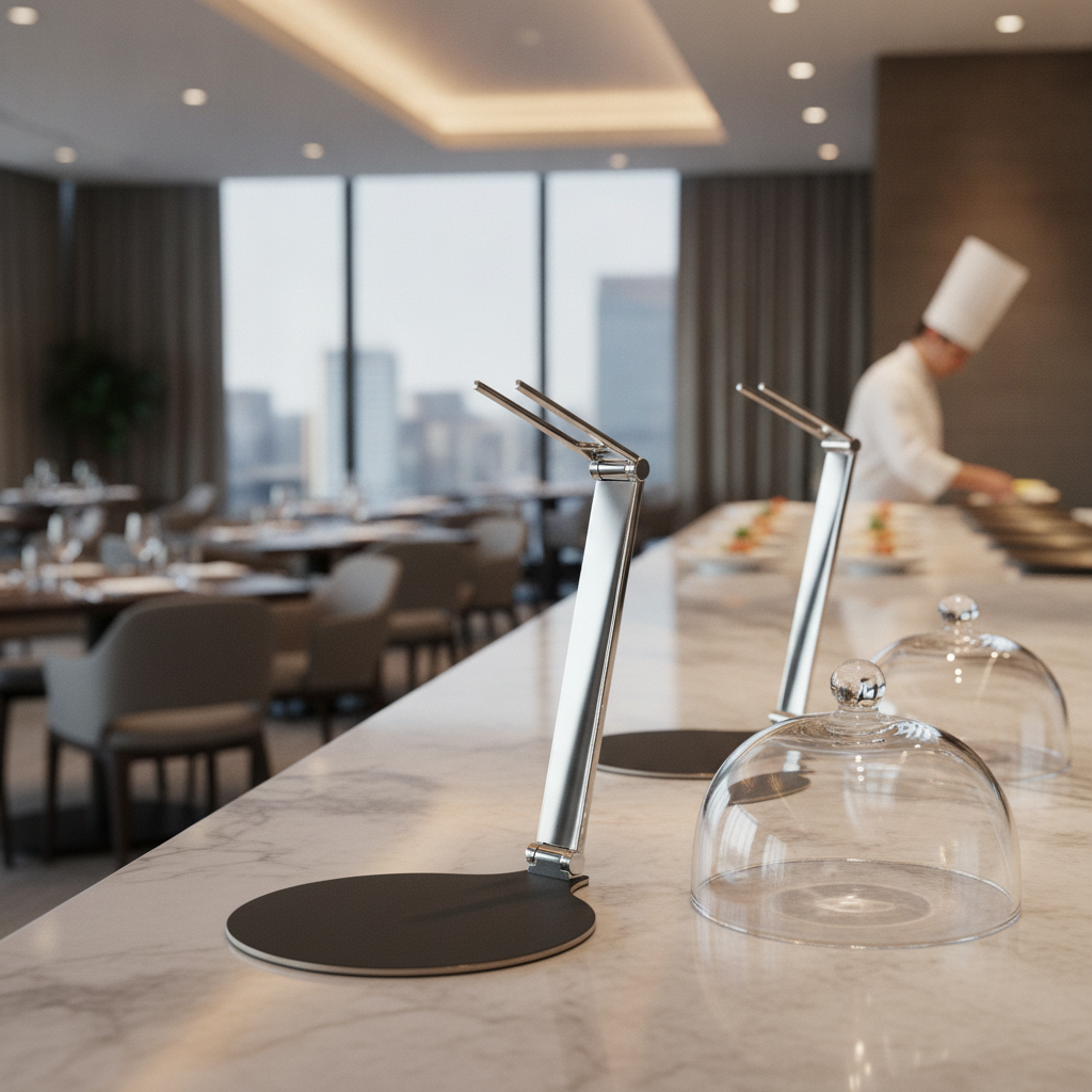 Zinc Cover Holder for Stylish Food Displays