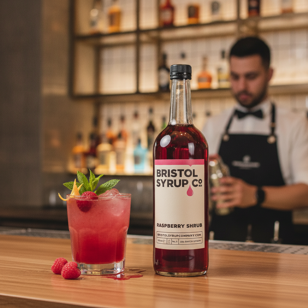 Raspberry Shrub Syrup 750ml for Creative Cocktails