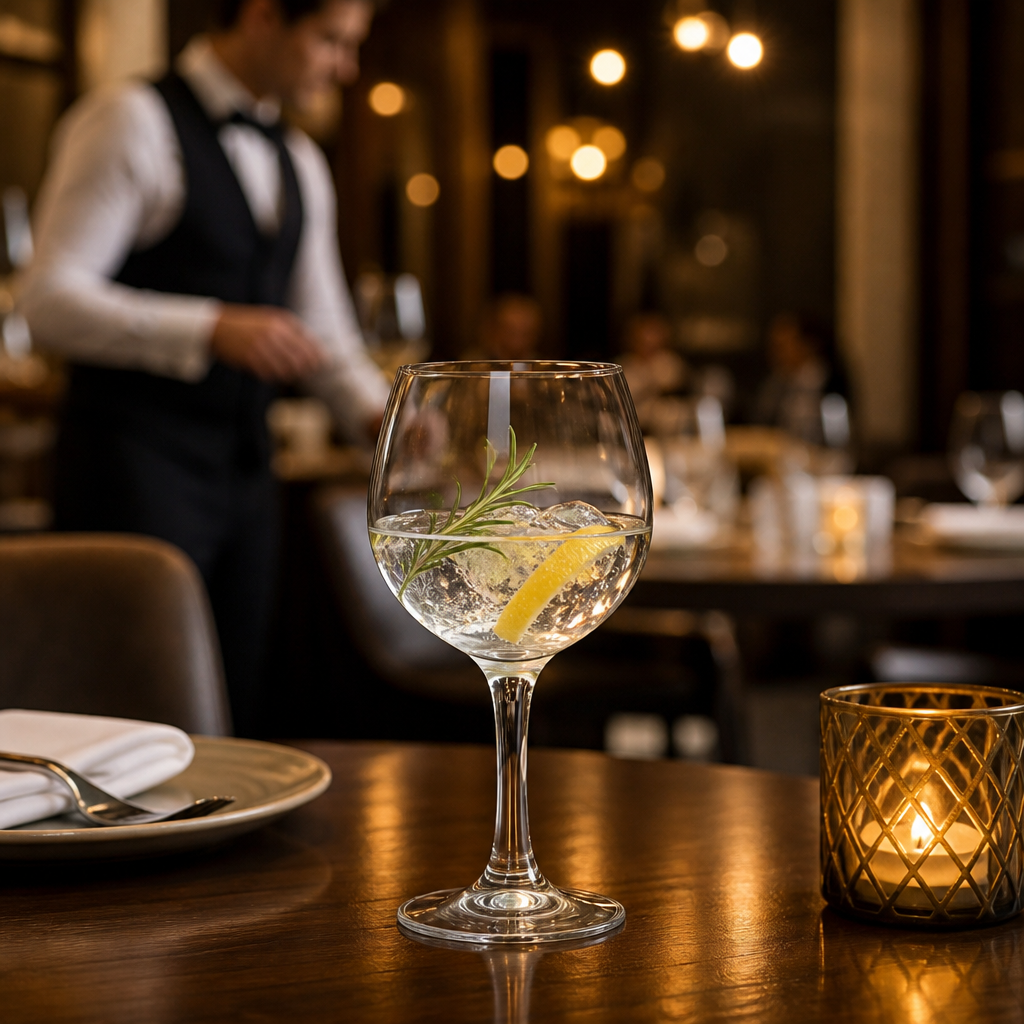 Toughened Glass Gin Glasses 591ml for Pubs & Bars (Pack of 24)