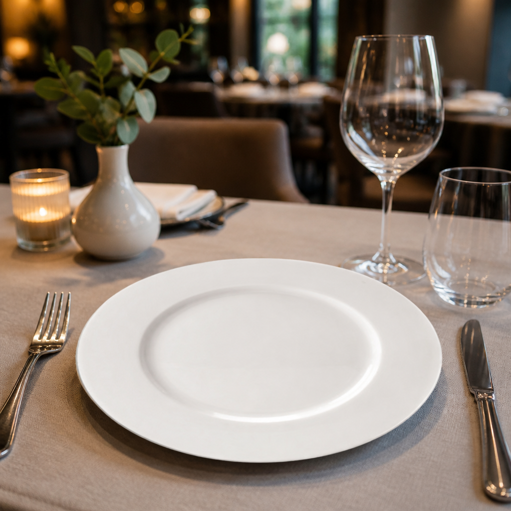 Plates 160mm White Porcelain for Fine Dining (Pack of 36)