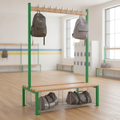 Powder Coated Steel Double-sided Island Seating for Schools & Gyms