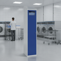 Steel Garment Collector with Sloping Top for Laundry Collection