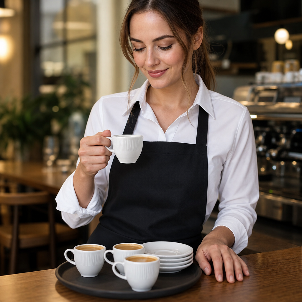 Porcelain Espresso Cups 3.5oz for Coffee Lovers (Pack of 12)