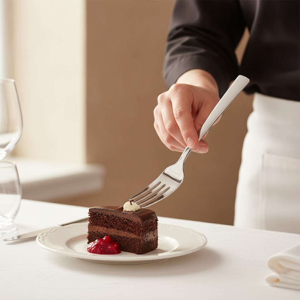 Stainless Steel Dessert Forks 185mm for Restaurants & Catering (Pack of 12)