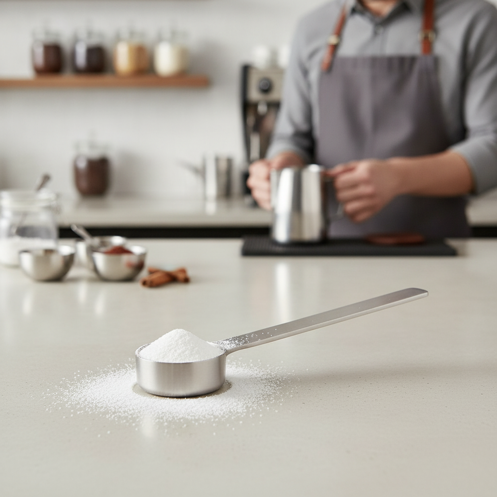 Stainless Steel Powder Scoop 7g for Cafés & Dessert Bars