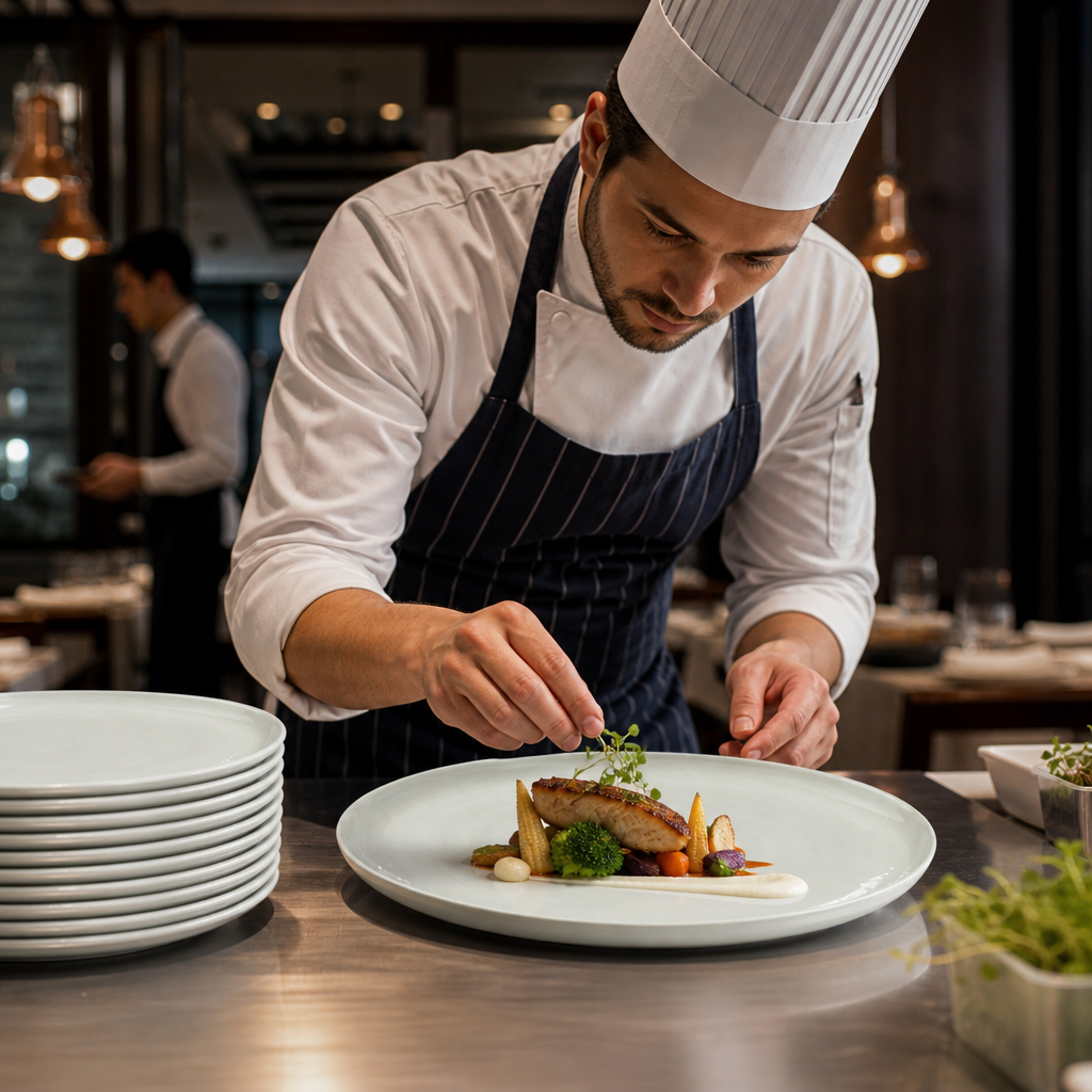 Plates 300mm Porcelain for Commercial Kitchens (Pack of 12)