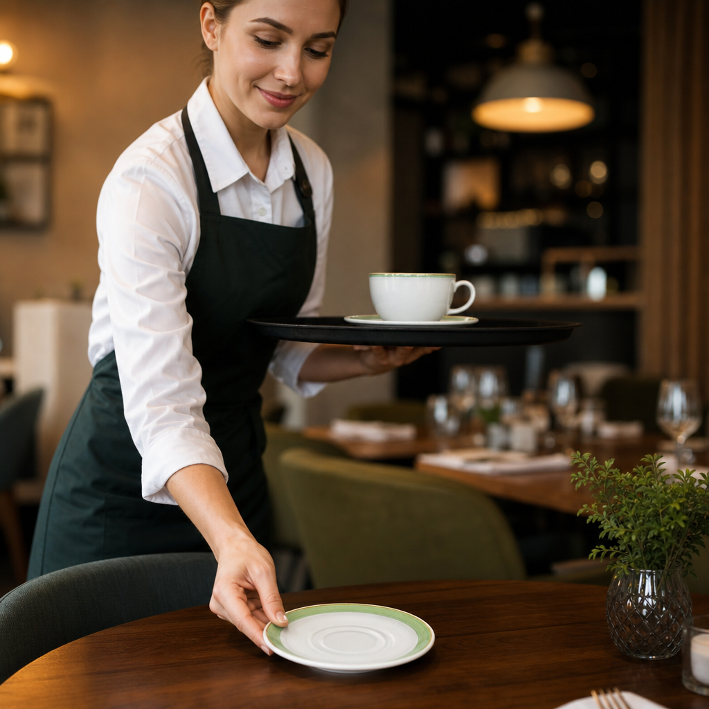 Low Cup Saucer 145mm Porcelain for Cafés & Restaurants (Pack of 36)