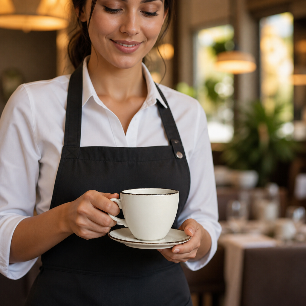 Cups 350ml Porcelain for Restaurants & Cafés (Pack of 24)